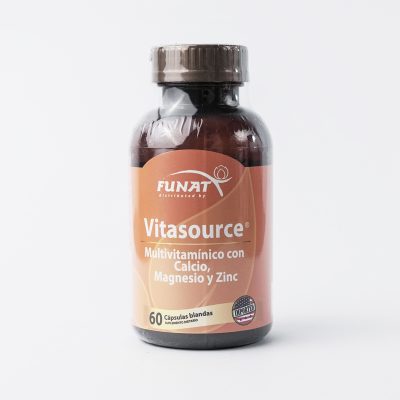 Vitasource - Multivitaminico con calcio, magnesio y zinc - 60 Cápsulas Blandas